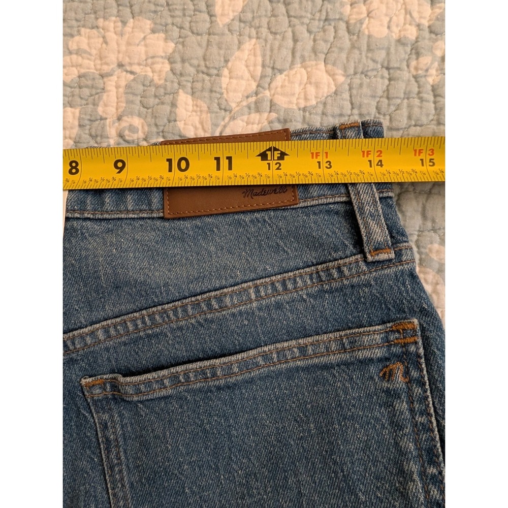 Madewell The Perfect Vintage Jean High Rise Tapered Raw Hem AF691 Blue 27 NEW - Picture 10 of 11
